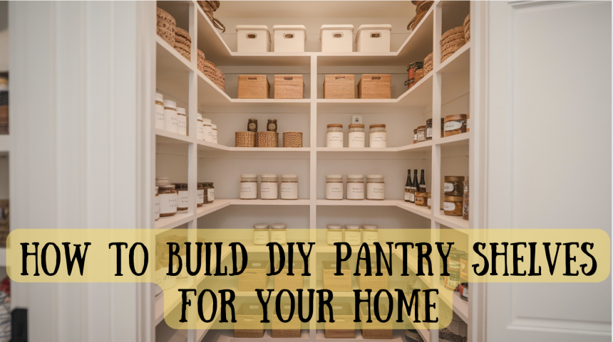 diy pantry shelves